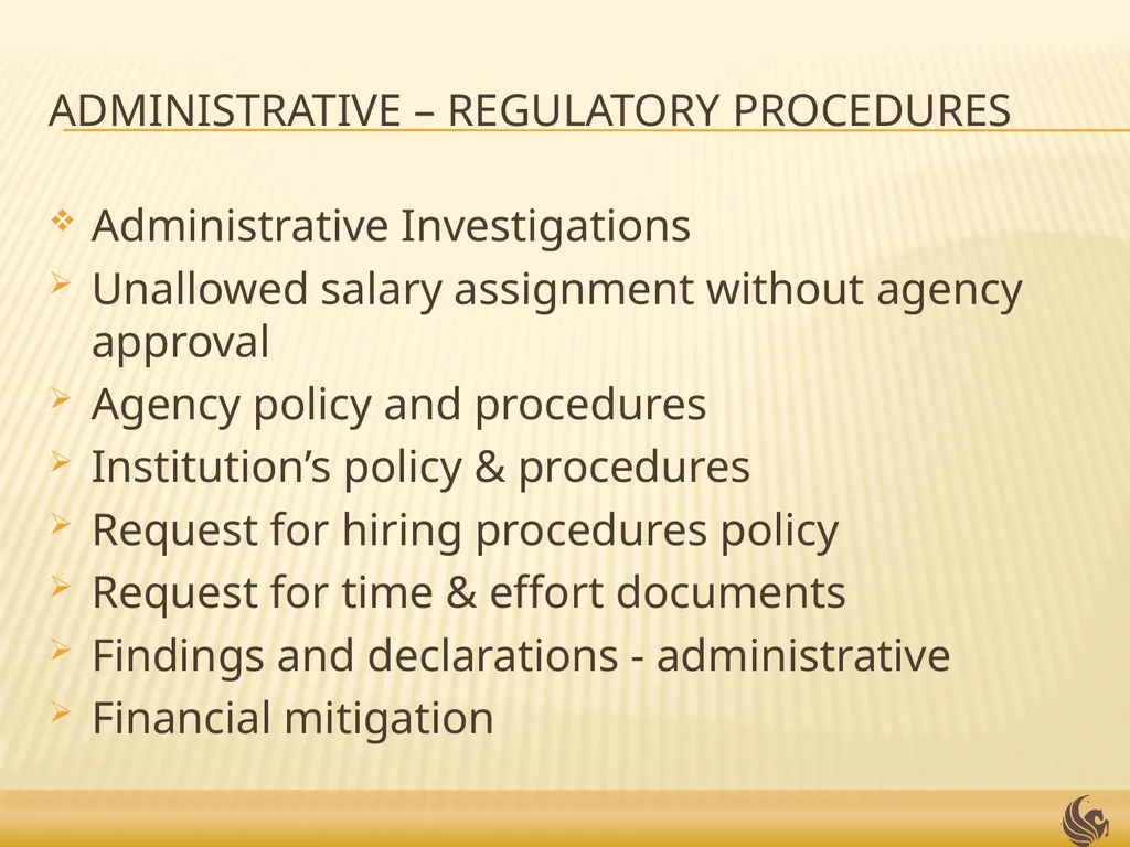 Audits and Investigations Presented by: Doug - slide 18 of 23