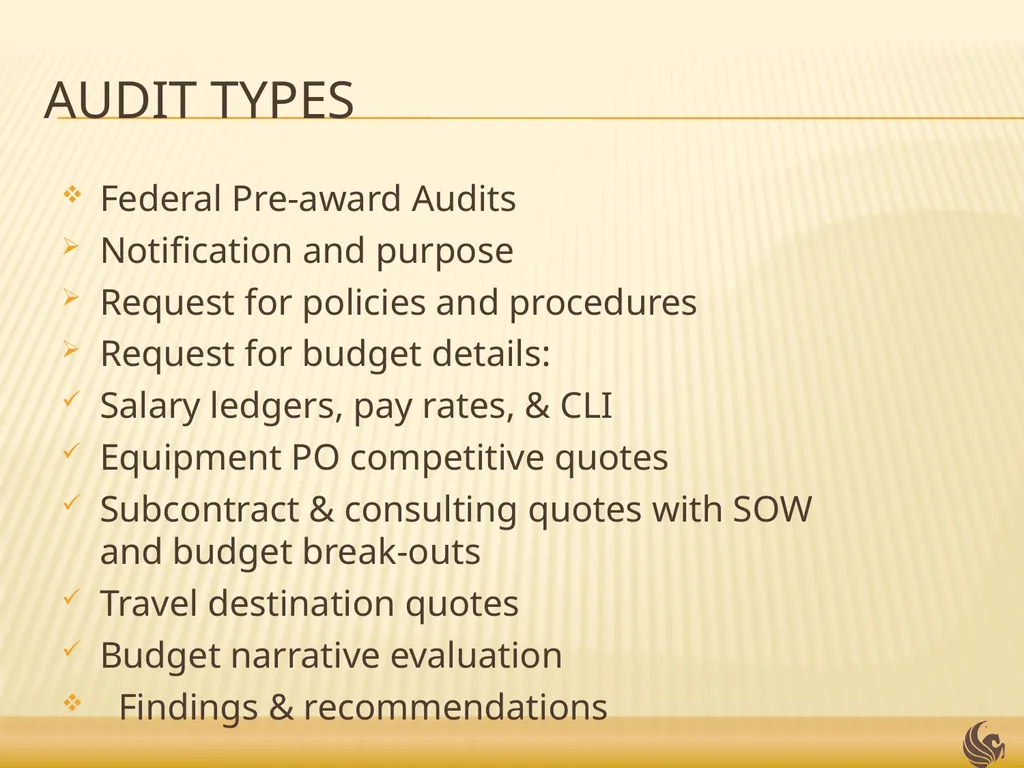 Audits and Investigations Presented by: Doug - slide 10 of 23