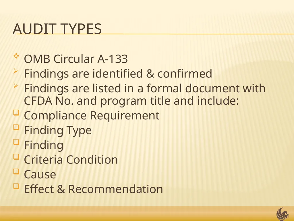 Audits and Investigations Presented by: Doug - slide 6 of 23