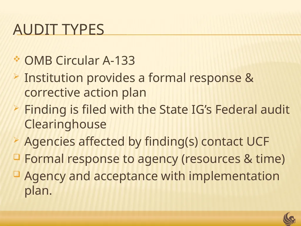 Audits and Investigations Presented by: Doug - slide 7 of 23