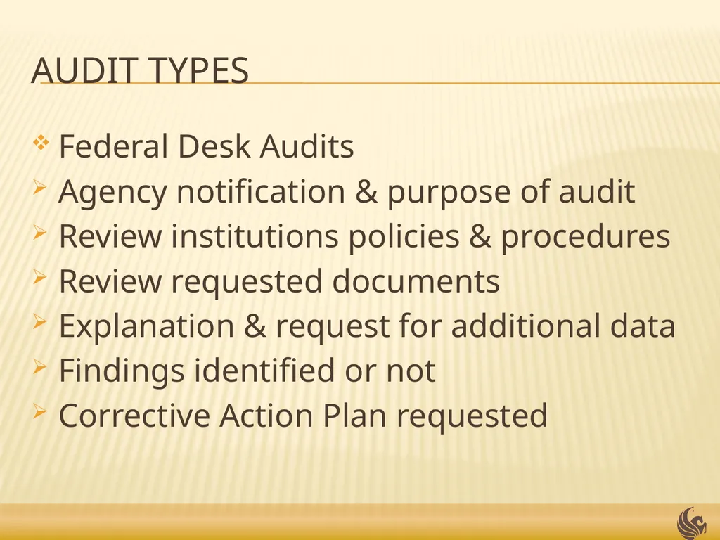 Audits and Investigations Presented by: Doug - slide 8 of 23