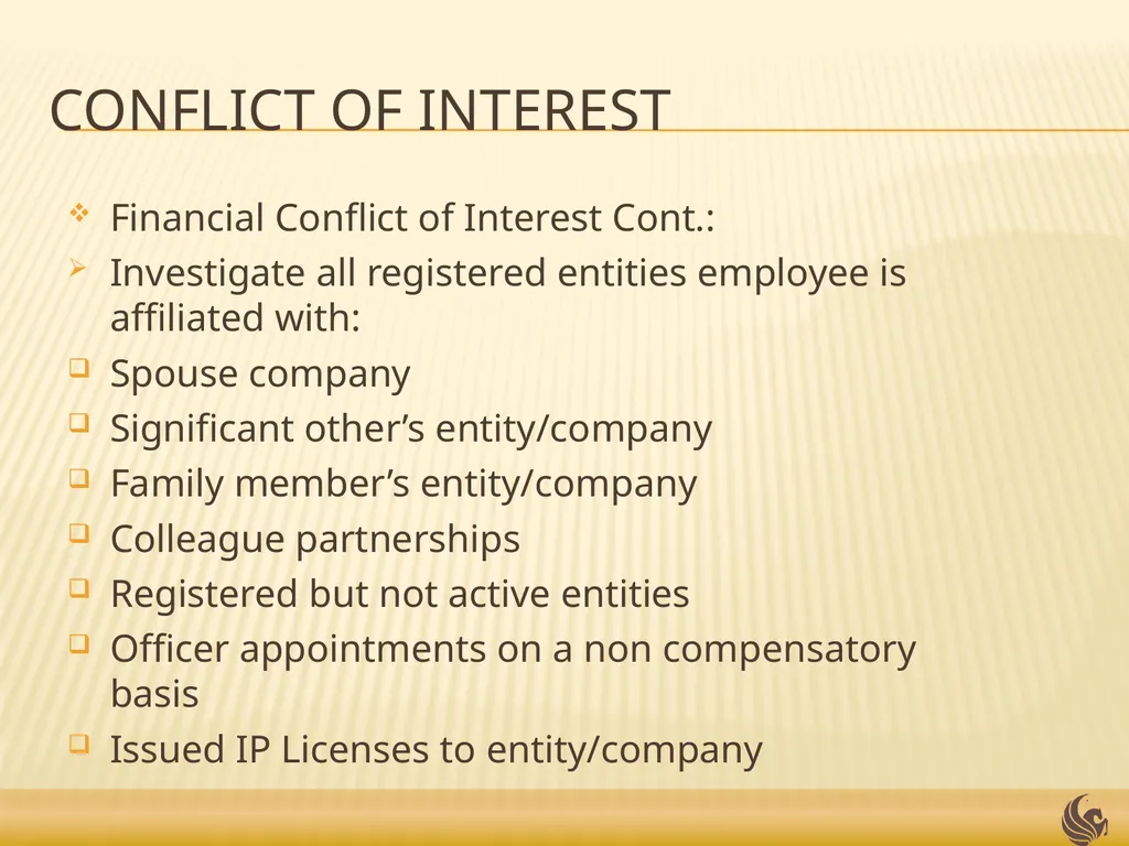 Audits and Investigations Presented by: Doug - slide 20 of 23