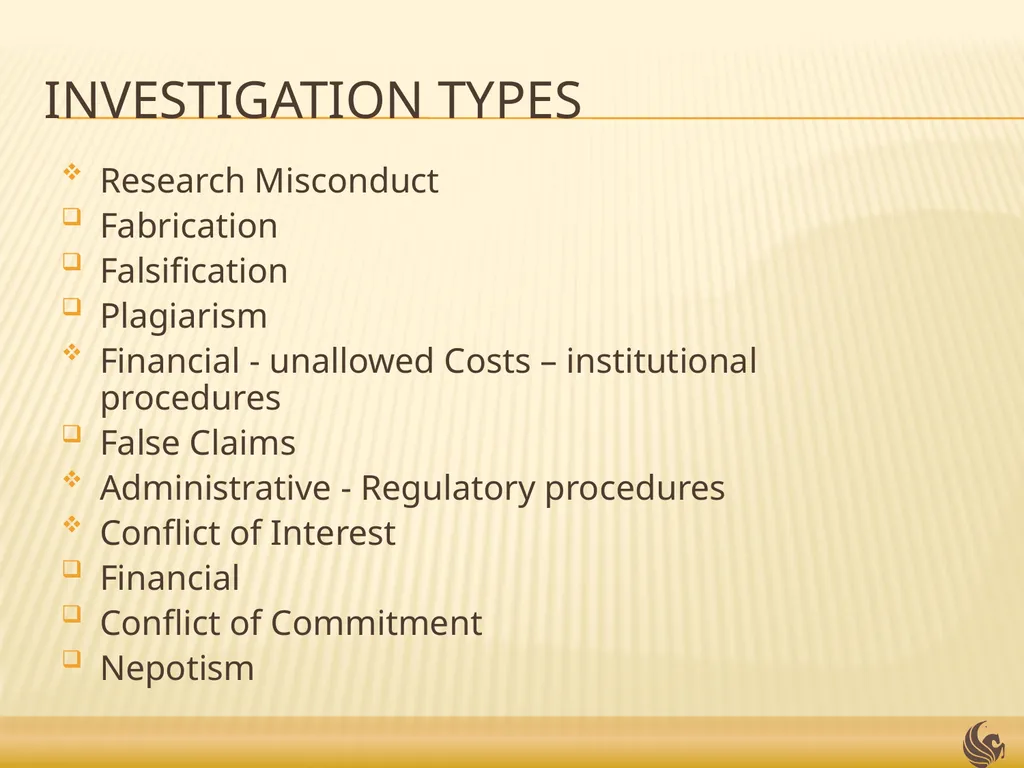 Audits and Investigations Presented by: Doug - slide 14 of 23
