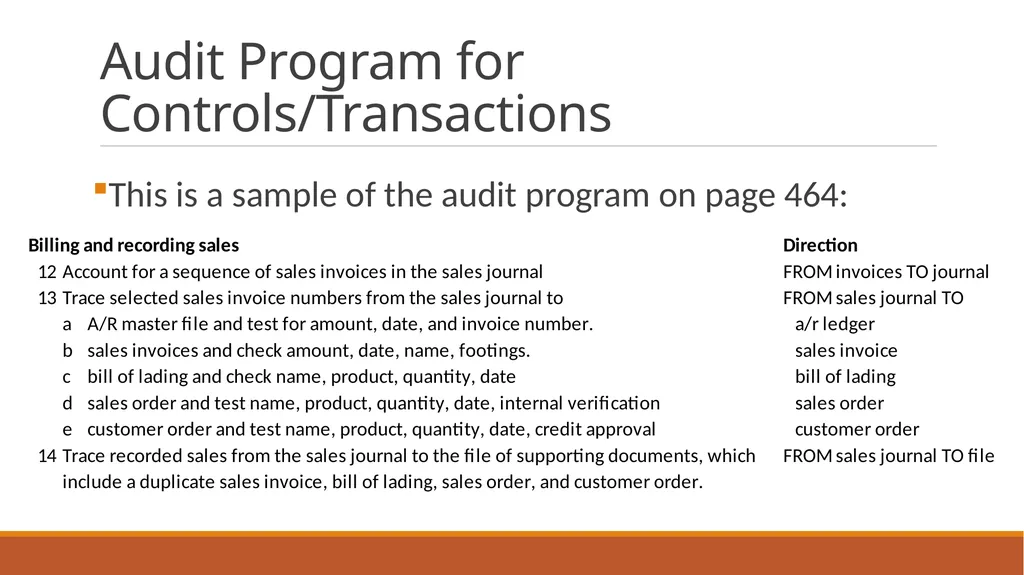 Audit Week one Course Administration Professor - slide 63 of 113