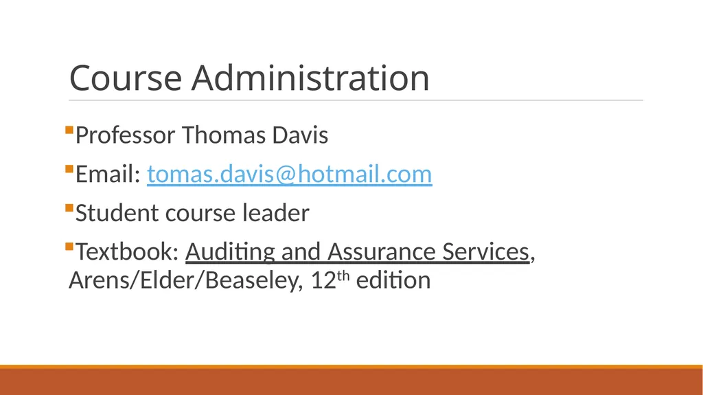 Audit Week one Course Administration Professor - slide 2 of 113