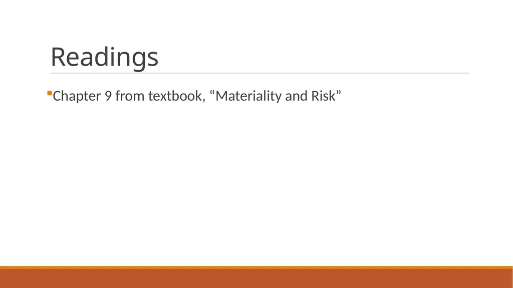 Audit Week one Course Administration Professor - slide 43 of 113