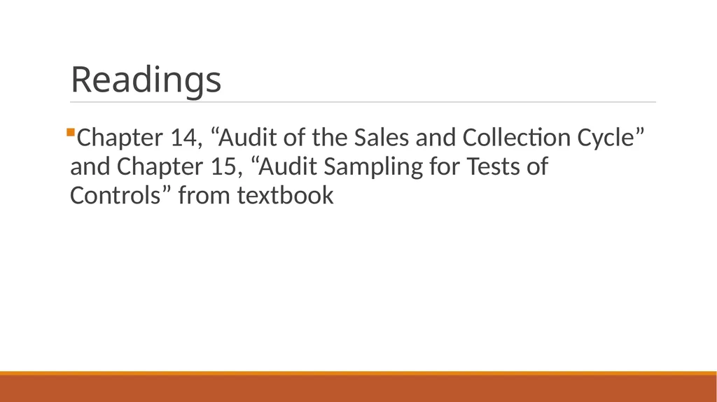 Audit Week one Course Administration Professor - slide 57 of 113