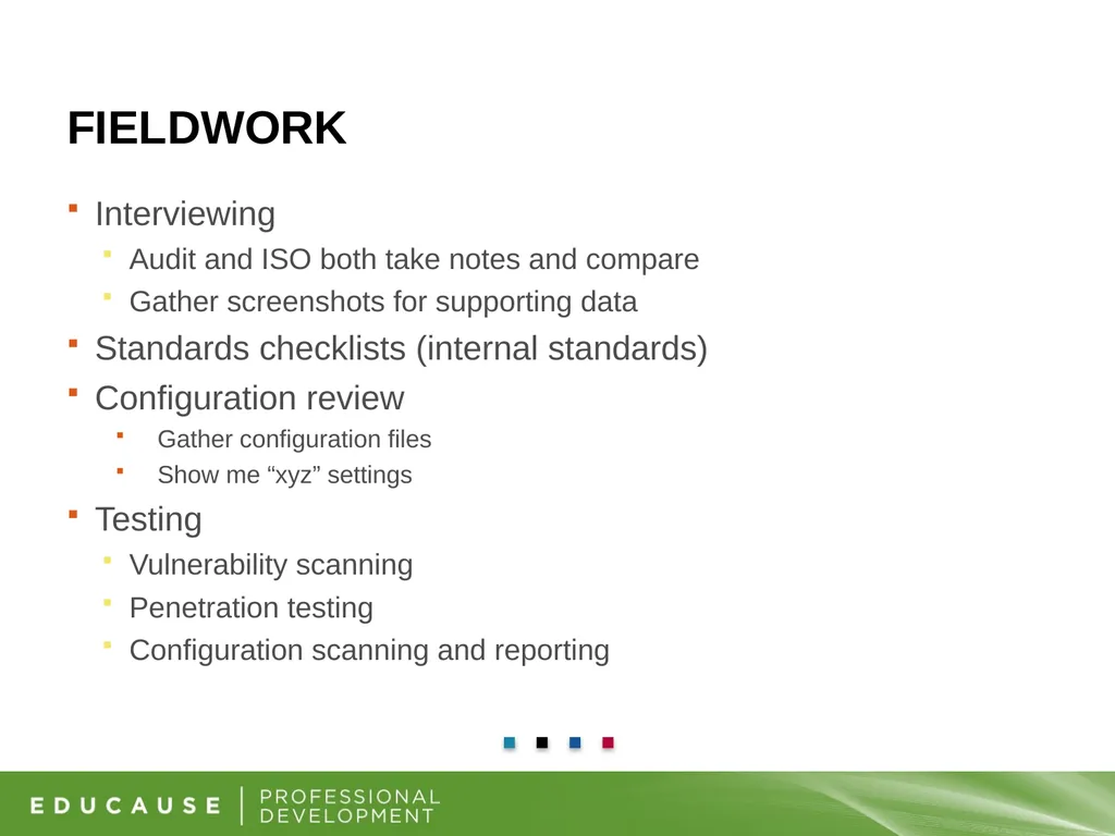Information Security and Internal Audit Working - slide 18 of 23