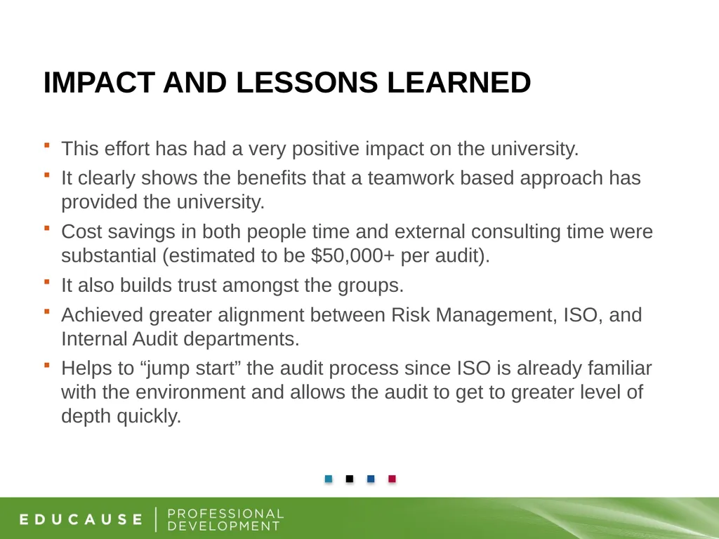 Information Security and Internal Audit Working - slide 21 of 23