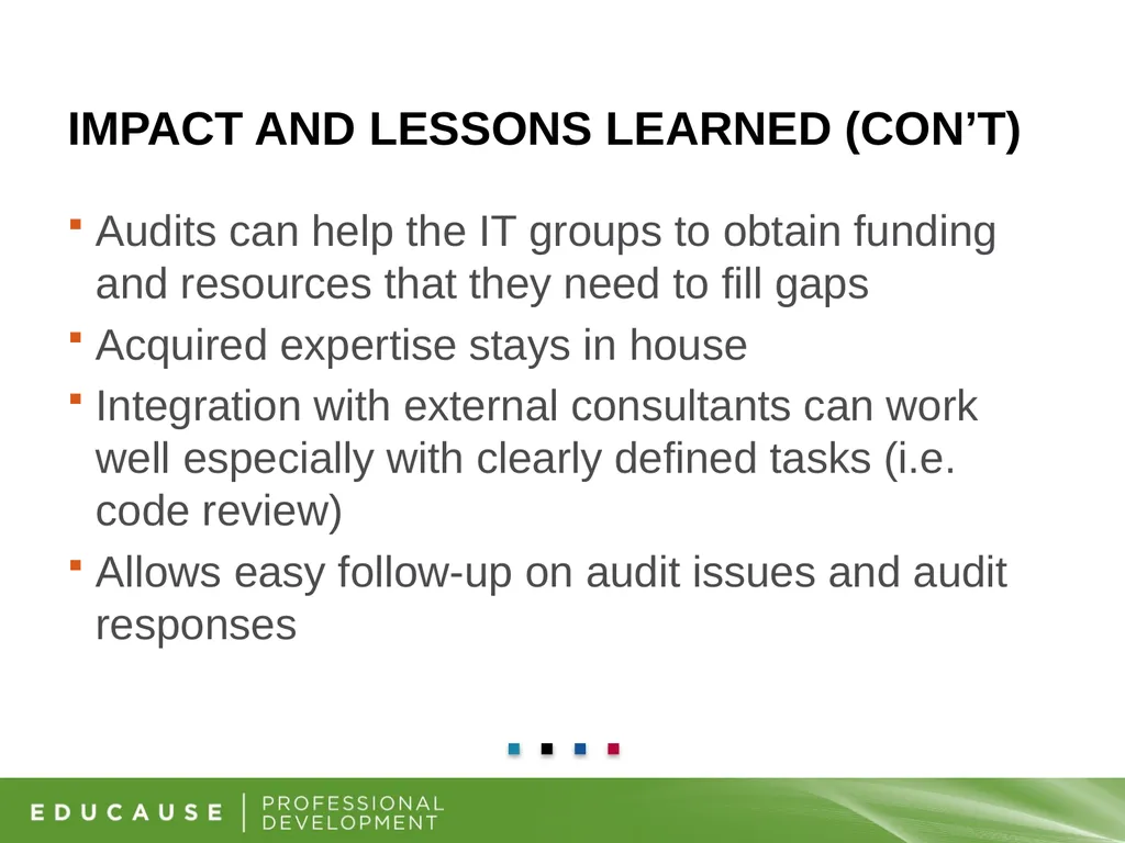 Information Security and Internal Audit Working - slide 22 of 23