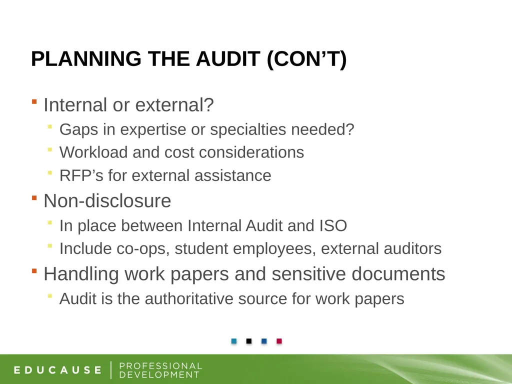 Information Security and Internal Audit Working - slide 16 of 23