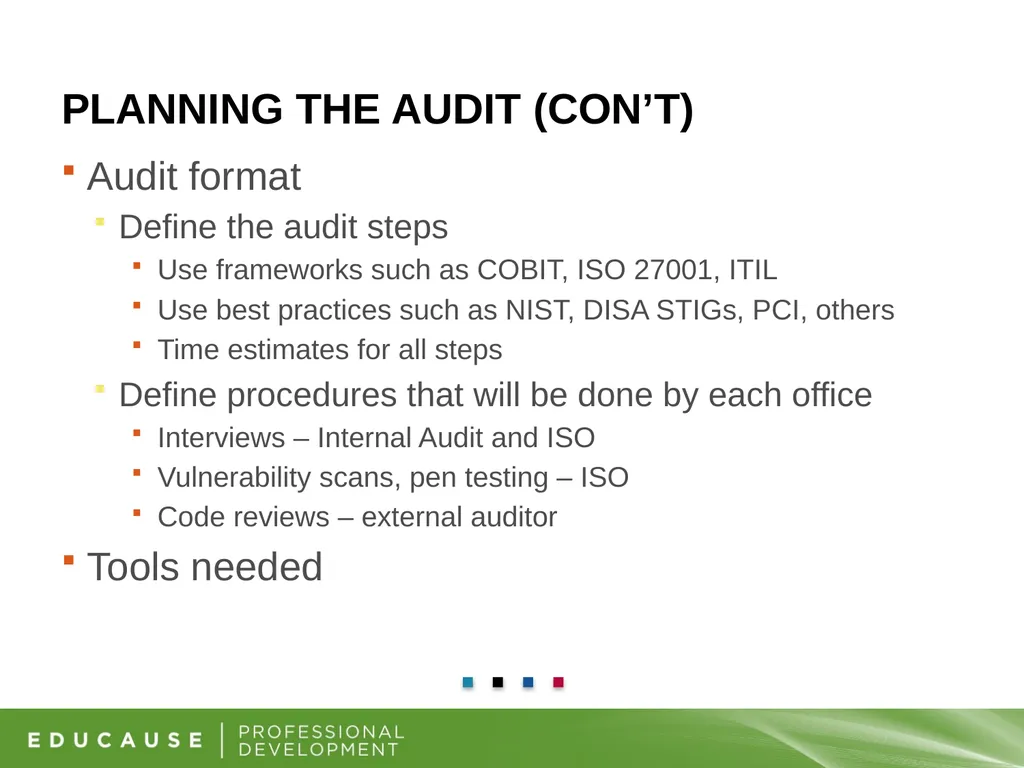 Information Security and Internal Audit Working - slide 17 of 23