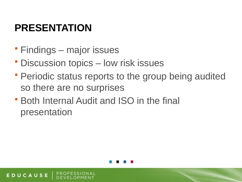 Information Security and Internal Audit Working - slide 20 of 23