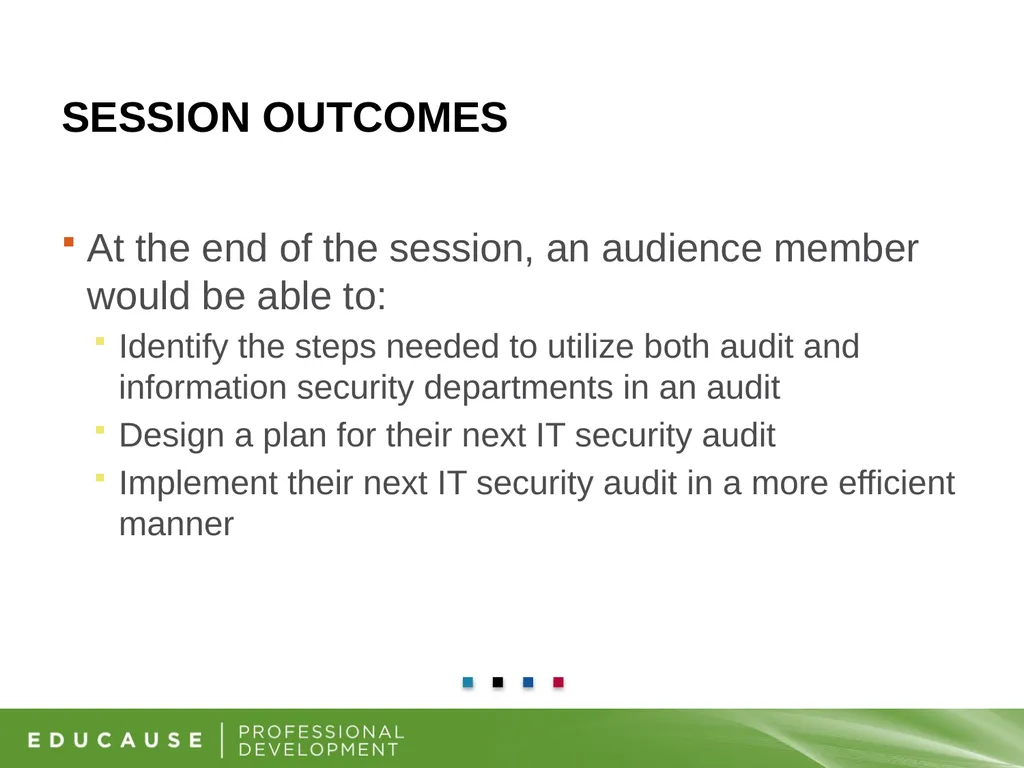 Information Security and Internal Audit Working - slide 4 of 23