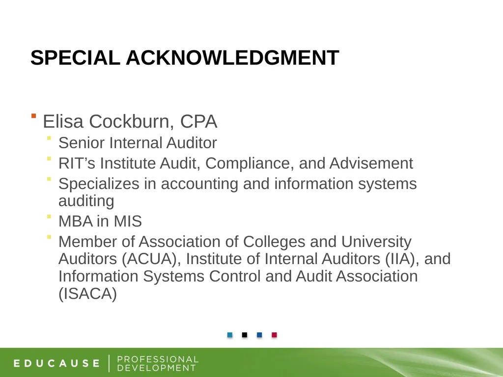 Information Security and Internal Audit Working - slide 7 of 23