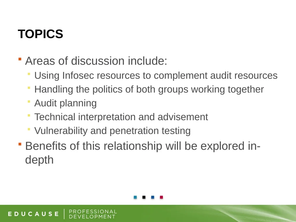 Information Security and Internal Audit Working - slide 5 of 23