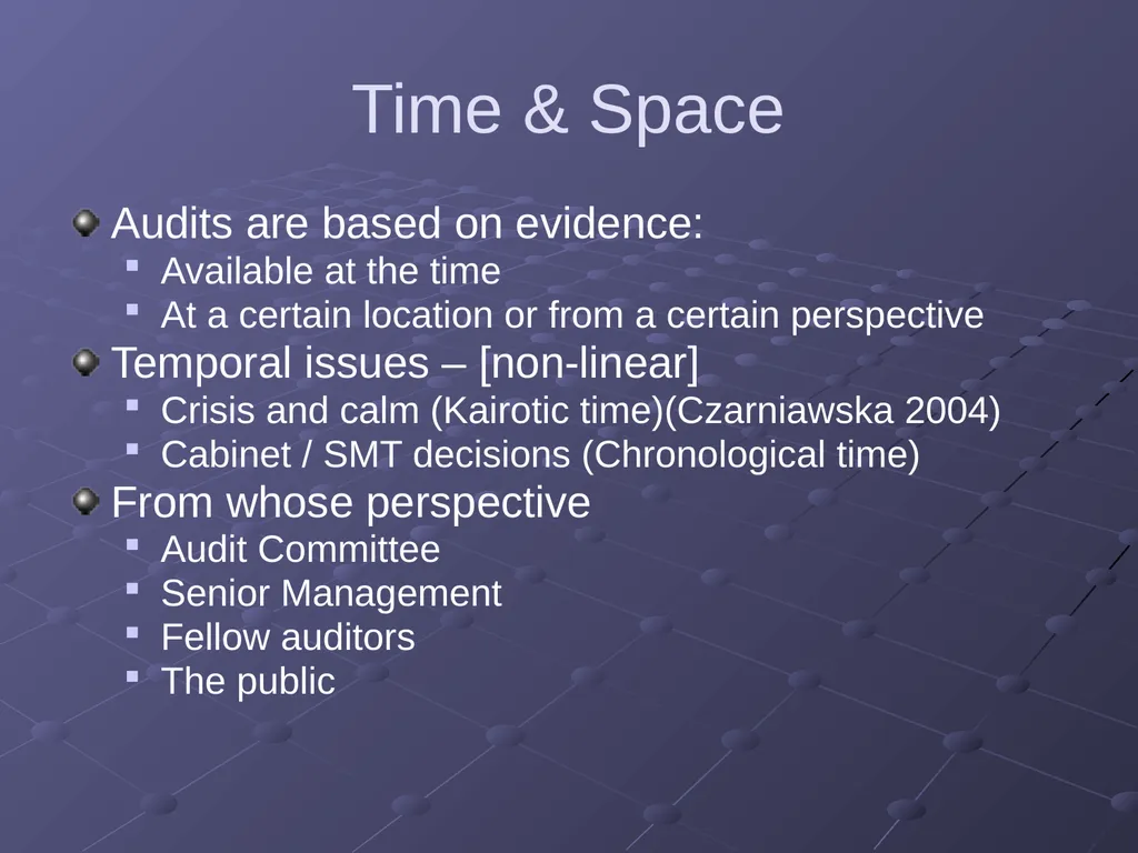 “Applications of Research” Auditing in the Shared - slide 22 of 26