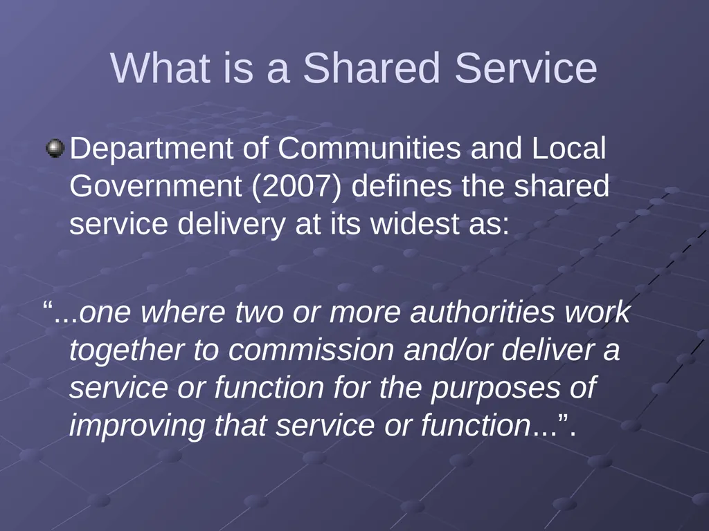 “Applications of Research” Auditing in the Shared - slide 5 of 26