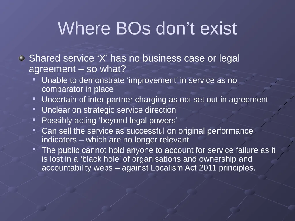 “Applications of Research” Auditing in the Shared - slide 13 of 26
