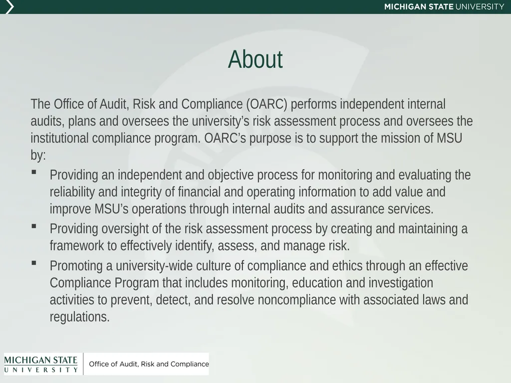 New Administrator Orientation Office of Audit, - slide 3 of 38