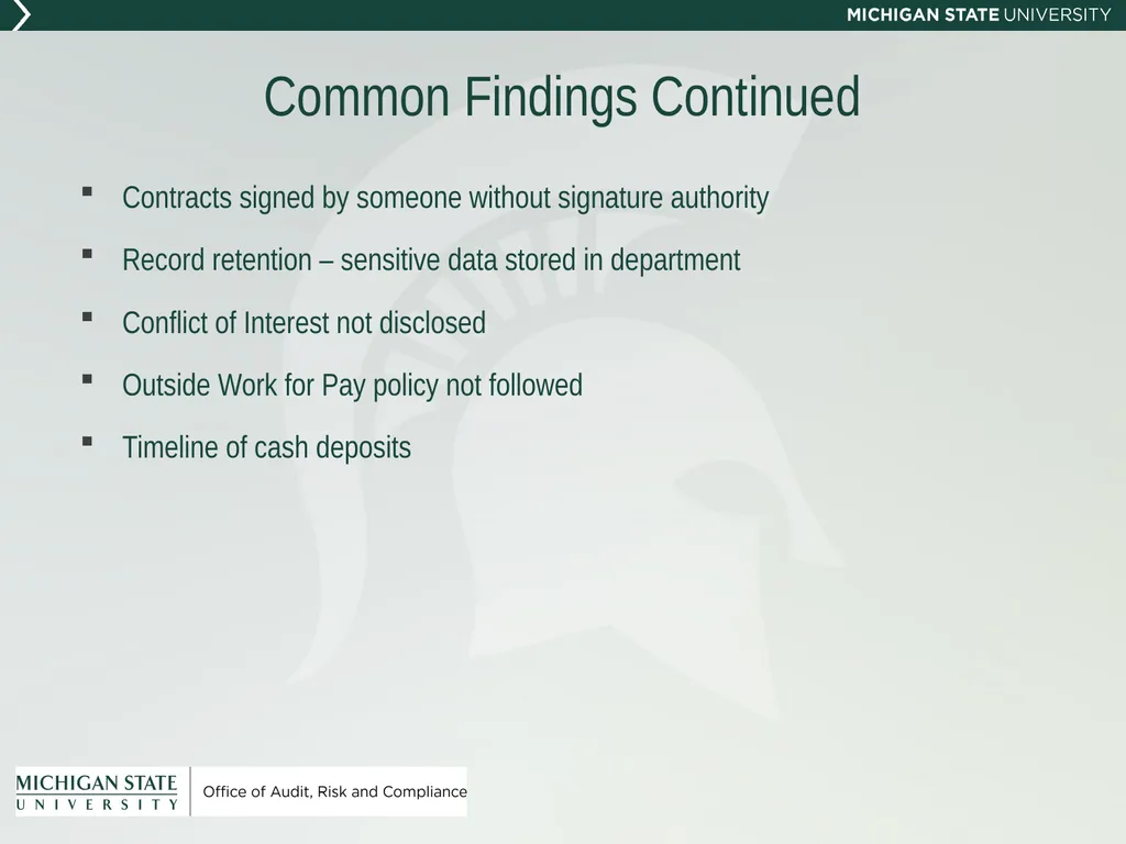 New Administrator Orientation Office of Audit, - slide 19 of 38
