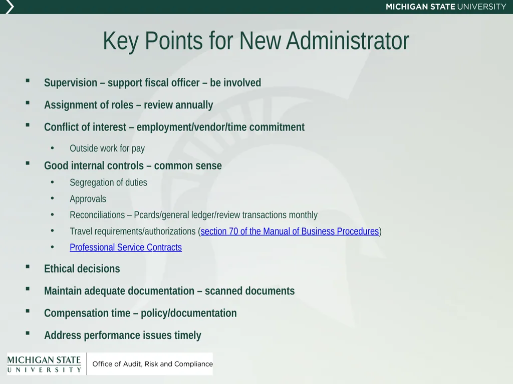 New Administrator Orientation Office of Audit, - slide 36 of 38