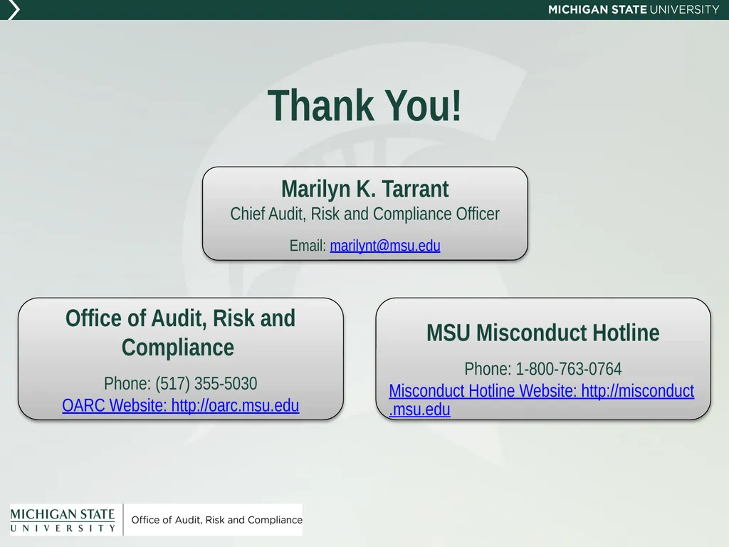 New Administrator Orientation Office of Audit, - slide 38 of 38