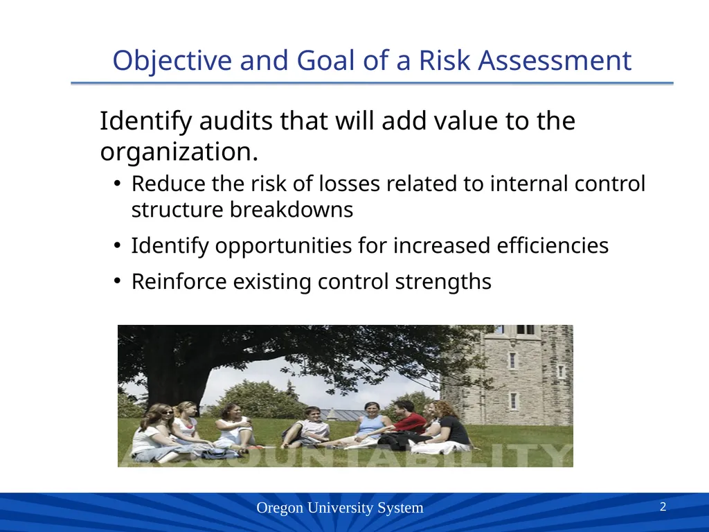 Oregon University System Presented by: Patricia - slide 2 of 18