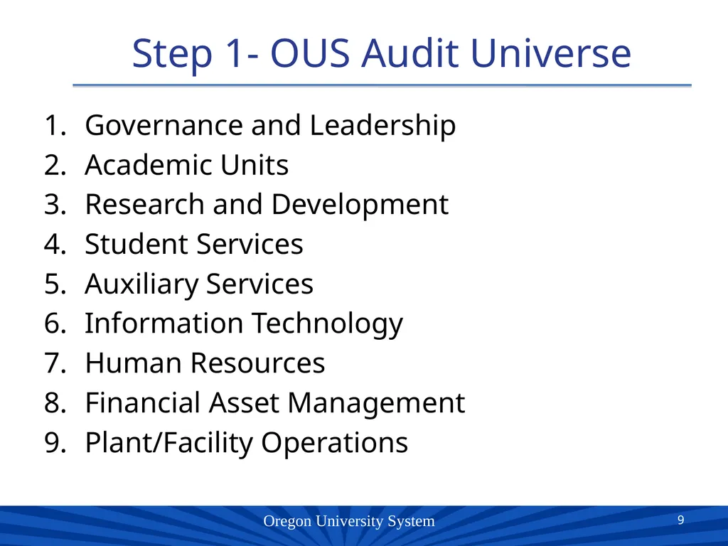 Oregon University System Presented by: Patricia - slide 9 of 18