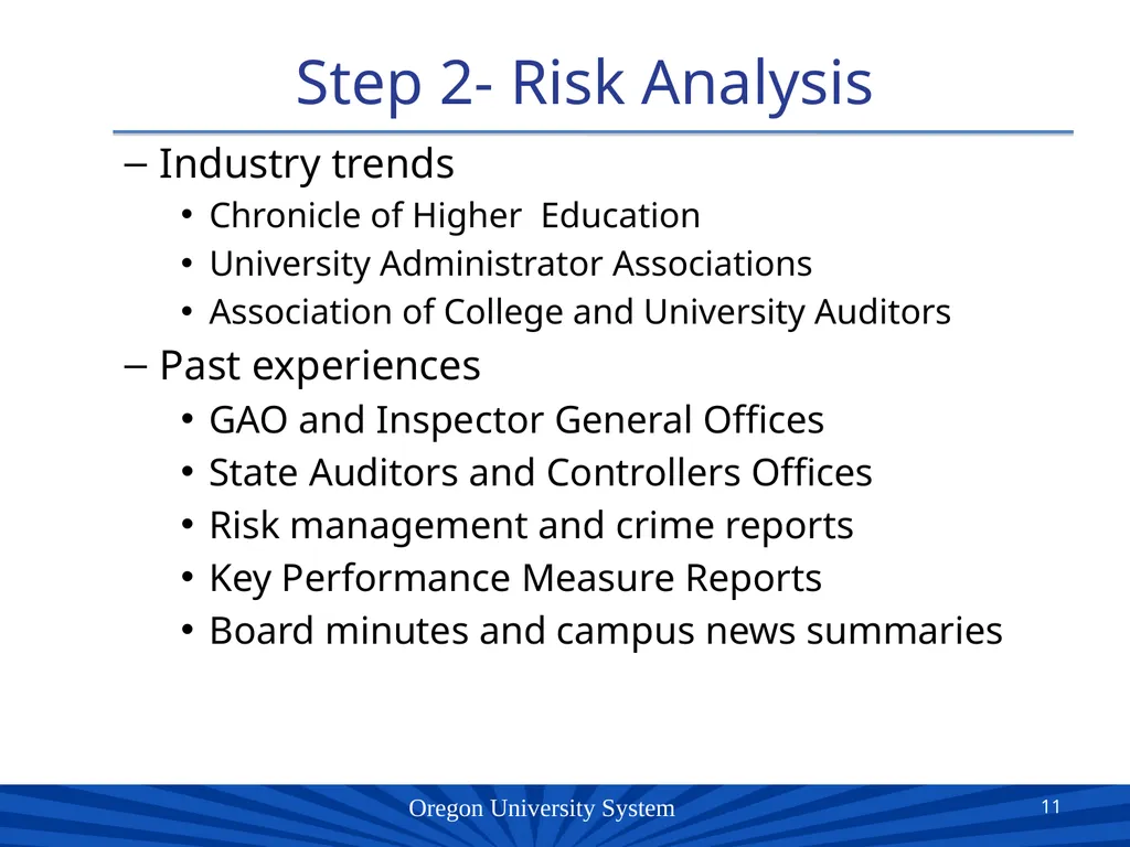 Oregon University System Presented by: Patricia - slide 11 of 18