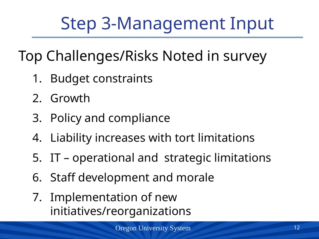 Oregon University System Presented by: Patricia - slide 12 of 18