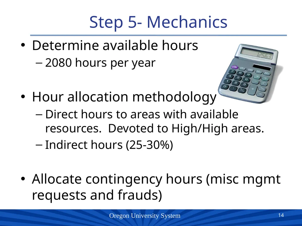 Oregon University System Presented by: Patricia - slide 14 of 18