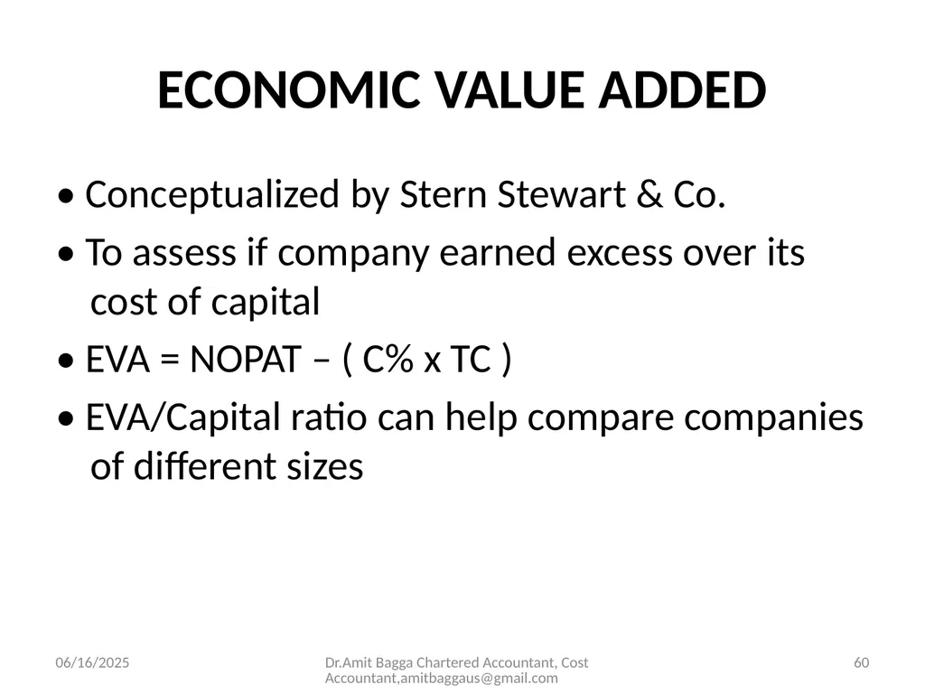 VALUATION 3/19/2014 Dr.Amit Bagga Chartered - slide 60 of 68