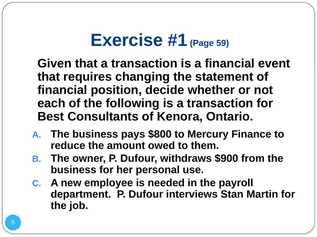 1 Analyzing Changes in Financial Position Chapter - slide 8 of 36