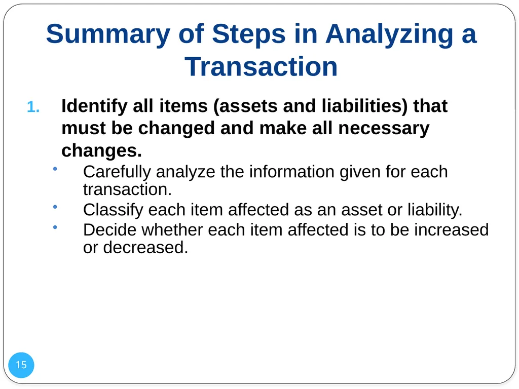 1 Analyzing Changes in Financial Position Chapter - slide 15 of 36