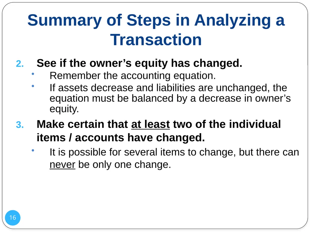 1 Analyzing Changes in Financial Position Chapter - slide 16 of 36