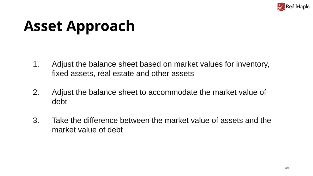 Introduction to Valuation Chris Young, Ph.D. - slide 48 of 52
