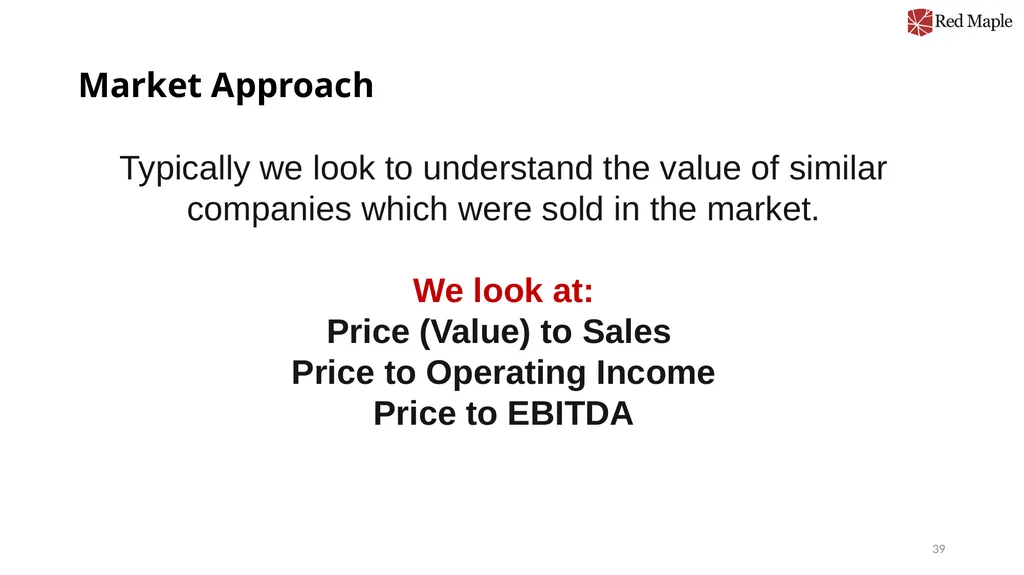 Introduction to Valuation Chris Young, Ph.D. - slide 39 of 52