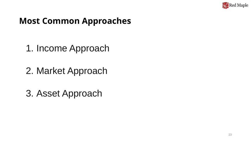 Introduction to Valuation Chris Young, Ph.D. - slide 23 of 52