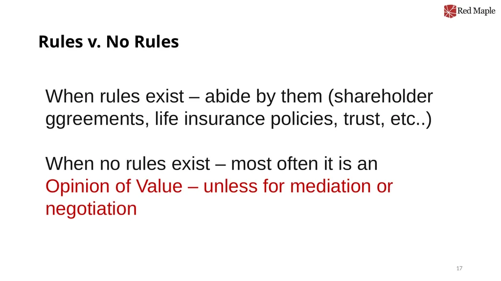 Introduction to Valuation Chris Young, Ph.D. - slide 17 of 52