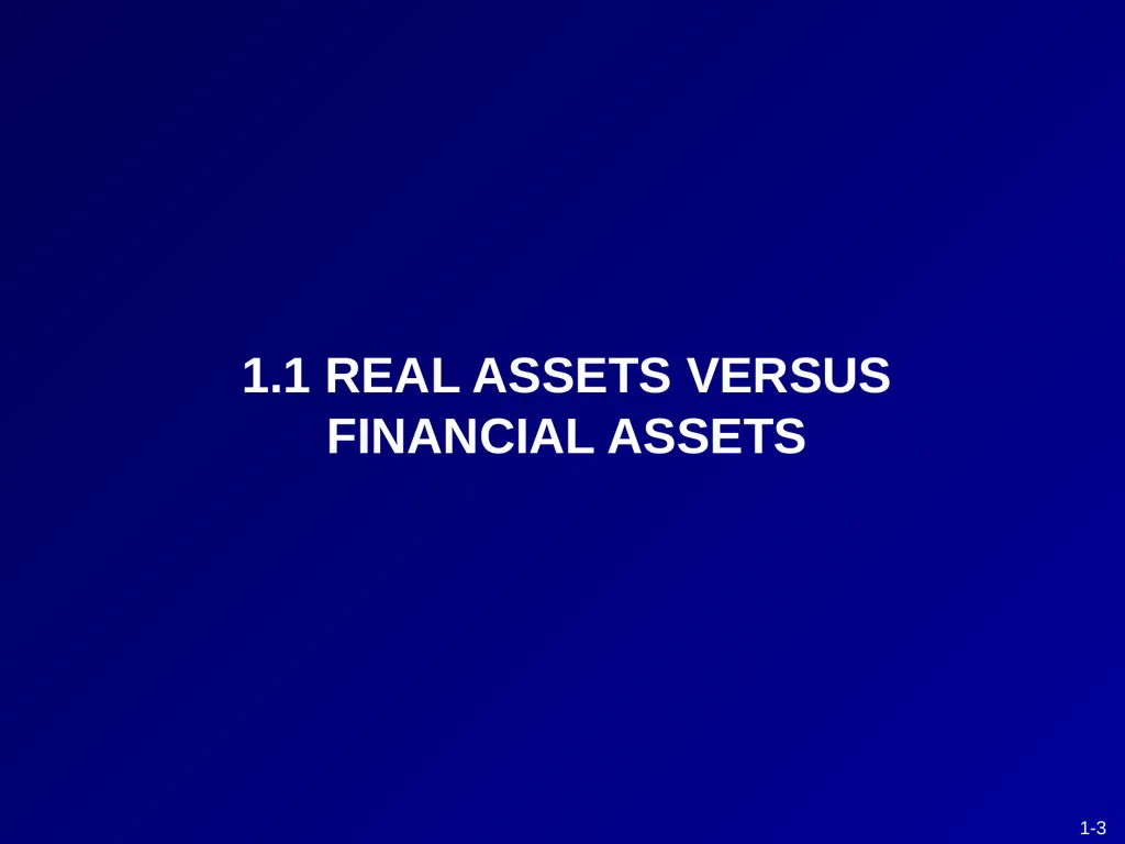 CHAPTER 1 Investments - Background and Issues This - slide 3 of 52