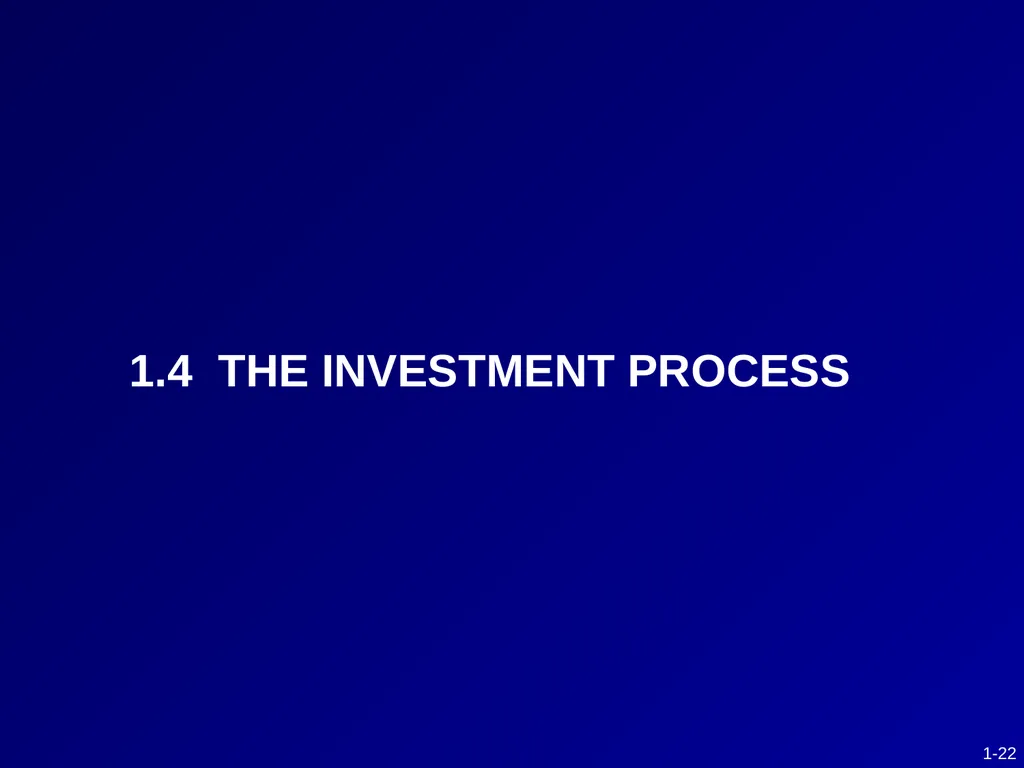 CHAPTER 1 Investments - Background and Issues This - slide 22 of 52