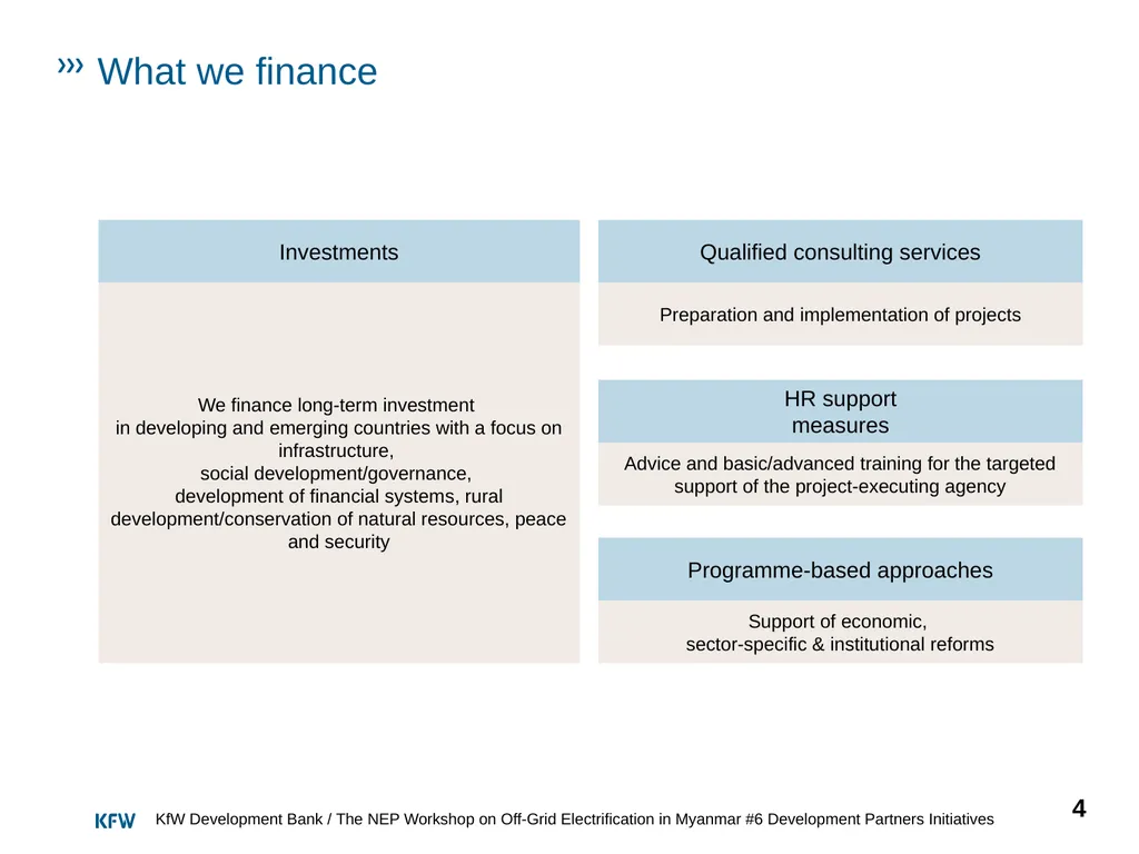 The NEP Workshop on Off-Grid Electrification in - slide 4 of 12