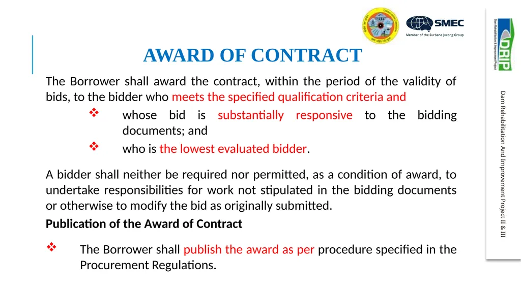 Important aspects of procurement and contract - slide 15 of 40