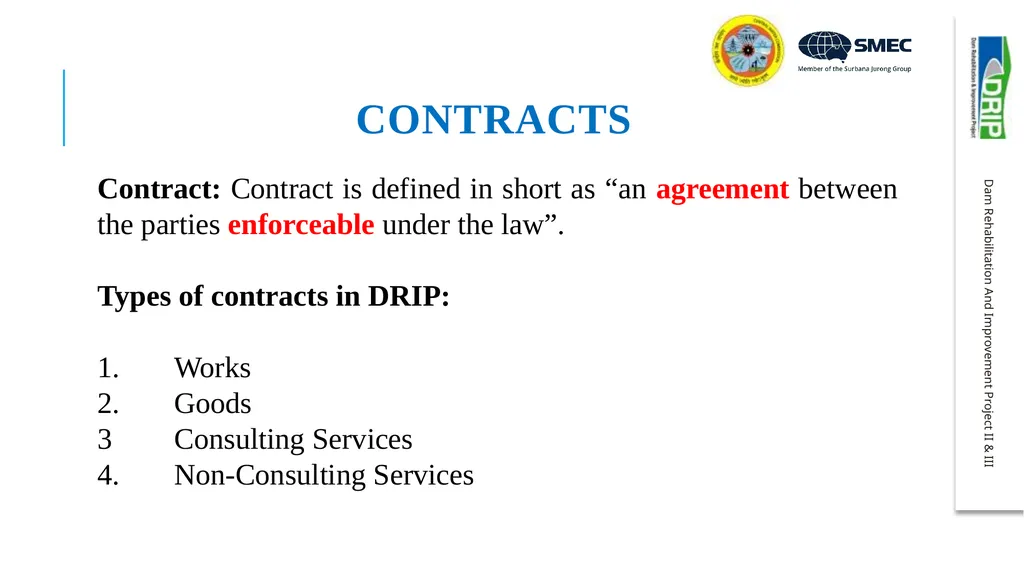 Important aspects of procurement and contract - slide 18 of 40