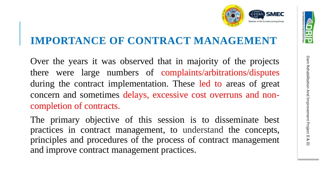 Important aspects of procurement and contract - slide 22 of 40