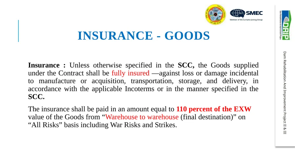 Important aspects of procurement and contract - slide 32 of 40