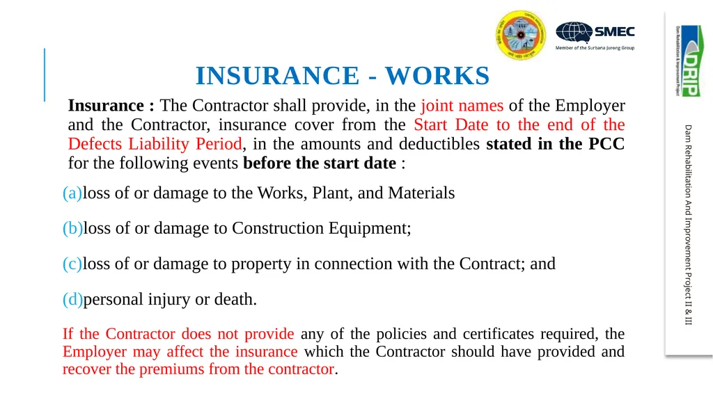 Important aspects of procurement and contract - slide 31 of 40