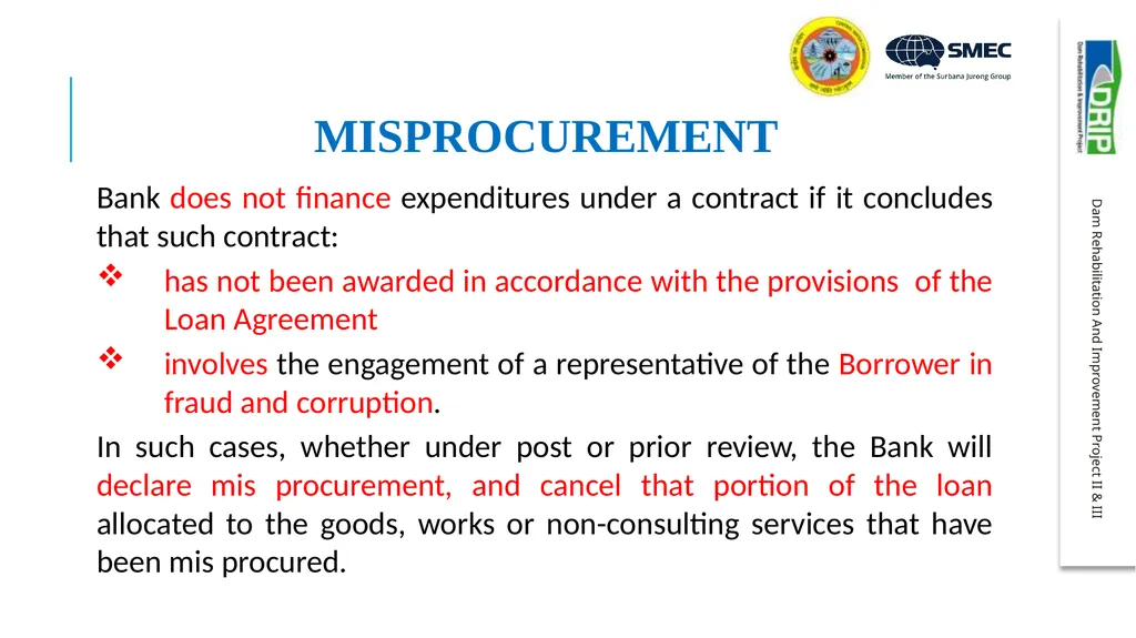 Important aspects of procurement and contract - slide 39 of 40