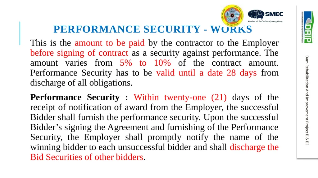 Important aspects of procurement and contract - slide 29 of 40